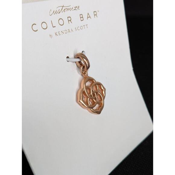 Kendra Scott Medallion Logo Rose Gold Charm - NWT Hard to Find Limited Release - Picture 2 of 3
